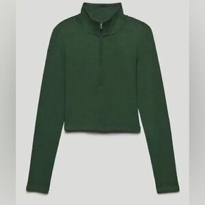 sunday best artixa zip up crop long sleeve